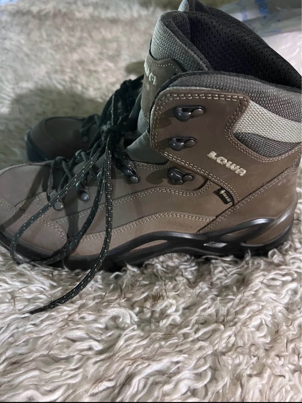 Lowa Kids Brown and Black Hiking Boots